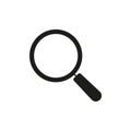 Magnify icon. Search and find symbol. Magnifier or Magnifying glass logo. Vector illustration. Royalty Free Stock Photo